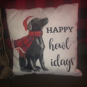 Happy HOWL-idays Accent Pillow
